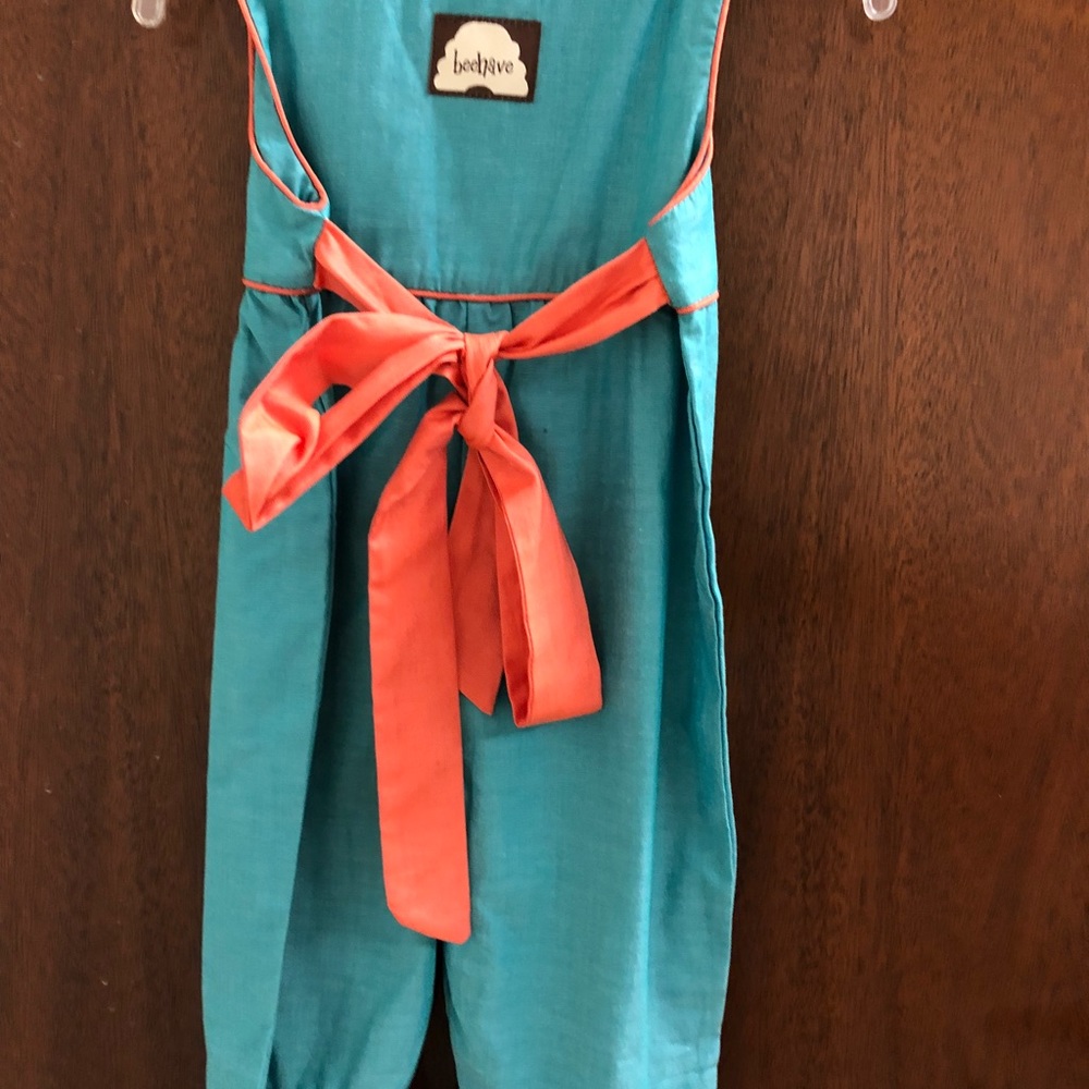 Romper Teal Blue ORange